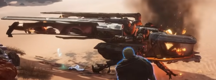 dune awakening burning ornithopter